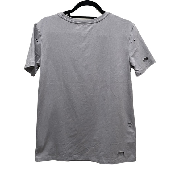 C + D+ M Leopard Tiger Lightning Bolt Distressed graphic tee Grey Size Small - Picture 5 of 8